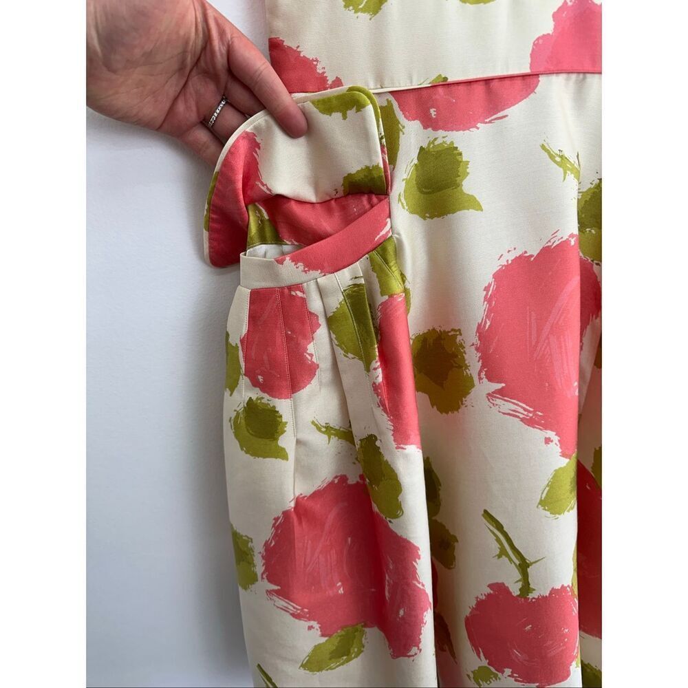 Kate Spade New York Women’s Pink Green Floral Wynn Sleeveless Midi Dress ASO Zoo - Picture 9 of 15